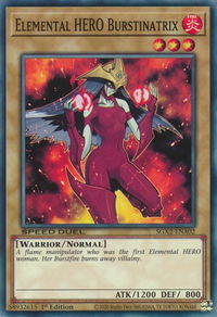 Elemental HERO Burstinatrix - Speed Duel GX: Midterm Paradox (SGX2) #SGX2-ENA02 - Common / Short Print YuGiOh Trading Card
