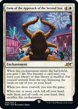 Form of the Approach of the Second Sun - Unfinity Magic: The Gathering trading card