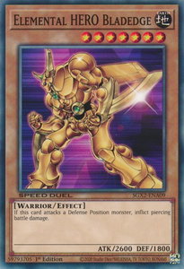 Elemental HERO Bladedge - Speed Duel GX: Midterm Paradox (SGX2) #SGX2-ENA09 - Common / Short Print YuGiOh Trading Card