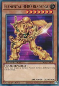 Elemental HERO Bladedge - Speed Duel GX: Midterm Paradox (SGX2) #SGX2-ENA09 - Common / Short Print YuGiOh Trading Card
