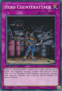 Hero Counterattack - Speed Duel GX: Midterm Paradox (SGX2) #SGX2-ENA20 - Common / Short Print YuGiOh Trading Card