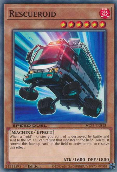 Rescueroid - Speed Duel GX: Midterm Paradox YuGiOh trading card