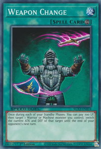 Weapon Change - Speed Duel GX: Midterm Paradox (SGX2) #SGX2-ENB14 - Common / Short Print YuGiOh Trading Card