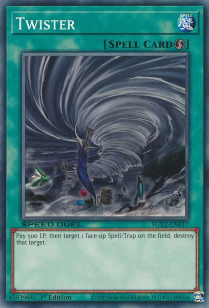 Twister - Speed Duel GX: Midterm Paradox YuGiOh trading card