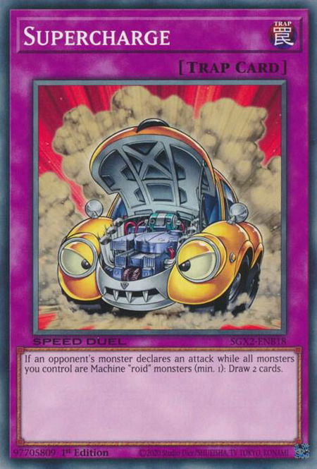 Supercharge trading card from Speed Duel GX: Midterm Paradox Supercharge - Speed Duel GX: Midterm Paradox YuGiOh trading card