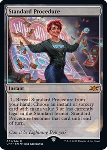 Standard Procedure - Unfinity (UNF) #1 - Mythic Rare Magic: The Gathering Trading Card