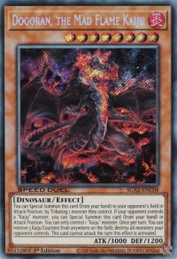 Dogoran, the Mad Flame Kaiju (Secret Rare) - Speed Duel GX: Midterm Paradox (SGX2) #SGX2-ENC08 - Secret Rare YuGiOh Trading Card