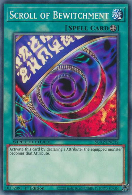 Scroll of Bewitchment trading card from Speed Duel GX: Midterm Paradox Scroll of Bewitchment - Speed Duel GX: Midterm Paradox YuGiOh trading card