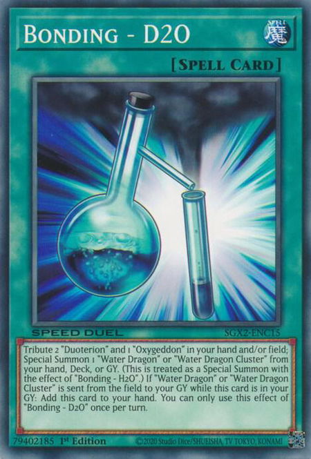 Bonding - D2O - Speed Duel GX: Midterm Paradox YuGiOh trading card