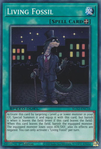 Living Fossil trading card from Speed Duel GX: Midterm Paradox Living Fossil - Speed Duel GX: Midterm Paradox YuGiOh trading card