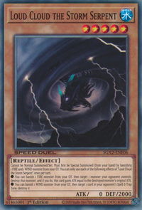 Loud Cloud the Storm Serpent - Speed Duel GX: Midterm Paradox (SGX2) #SGX2-ENE06 - Common / Short Print YuGiOh Trading Card