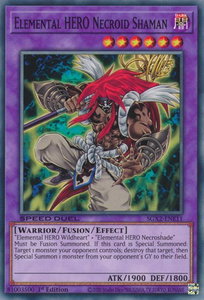 Elemental HERO Necroid Shaman - Speed Duel GX: Midterm Paradox (SGX2) #SGX2-ENE11 - Common / Short Print YuGiOh Trading Card