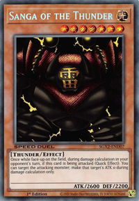 Sanga of the Thunder (Secret Rare) - Speed Duel GX: Midterm Paradox (SGX2) #SGX2-END07 - Secret Rare YuGiOh Trading Card