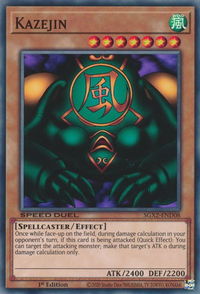 Kazejin - Speed Duel GX: Midterm Paradox (SGX2) #SGX2-END08 - Common / Short Print YuGiOh Trading Card
