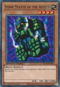 Stone Statue of the Aztecs - Speed Duel GX: Midterm Paradox (SGX2) #SGX2-END10 - Common / Short Print YuGiOh Trading Card