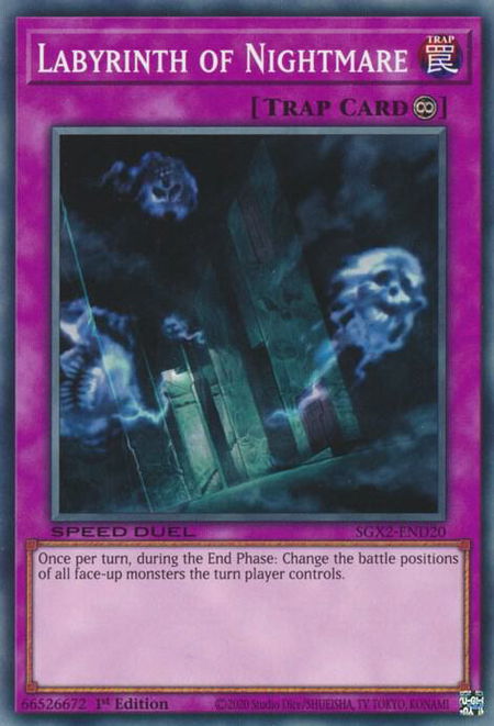 Labyrinth of Nightmare trading card from Speed Duel GX: Midterm Paradox Labyrinth of Nightmare - Speed Duel GX: Midterm Paradox YuGiOh trading card