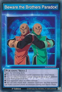 Beware the Brothers Paradox! - Speed Duel GX: Midterm Paradox (SGX2) #SGX2-ENS09 - Common / Short Print YuGiOh Trading Card