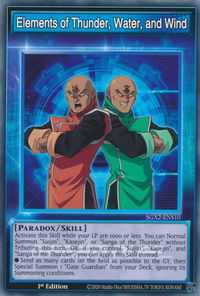 Elements of Thunder, Water, and Wind - Speed Duel GX: Midterm Paradox (SGX2) #SGX2-ENS10 - Common / Short Print YuGiOh Trading Card