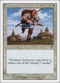 Eager Cadet - 7th Edition (7ED) #14 - Common Magic: The Gathering Trading Card