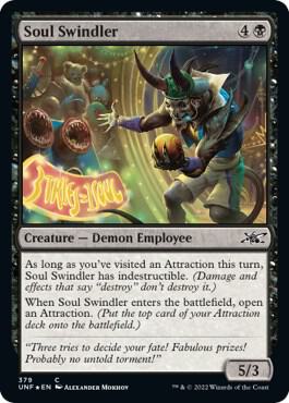 Soul Swindler (Galaxy Foil) - Unfinity Magic: The Gathering trading card