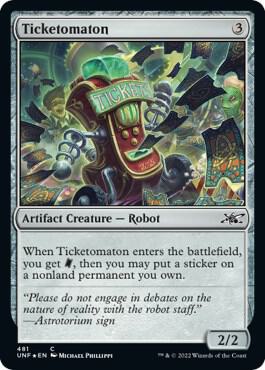Ticketomaton (Galaxy Foil) - Unfinity Magic: The Gathering trading card