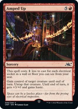 Amped Up - Unfinity Magic: The Gathering trading card