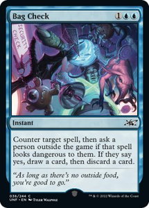 Bag Check - Unfinity (UNF) #36 - Common Magic: The Gathering Trading Card