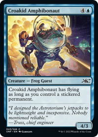Croakid Amphibonaut - Unfinity (UNF) #43 - Common Magic: The Gathering Trading Card