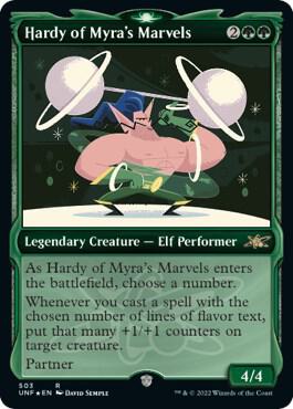 Hardy of Myra's Marvels (Showcase) (Galaxy Foil) - Unfinity Magic: The Gathering trading card