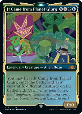 It Came from Planet Glurg (Showcase) (Galaxy Foil) - Unfinity Magic: The Gathering trading card