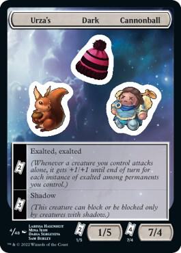 Urza's Dark Cannonball - Unfinity Magic: The Gathering trading card