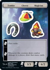 Zombie Cheese Magician - Unfinity (UNF) #6 - Token Magic: The Gathering Trading Card