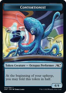 Contortionist Double-Sided Token - Unfinity Magic: The Gathering trading card