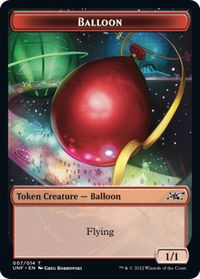 Balloon Token - Unfinity (UNF) #7 - Token Magic: The Gathering Trading Card