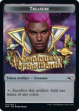 Treasure Token (012) trading card from Unfinity Treasure Token (012) - Unfinity Magic: The Gathering trading card