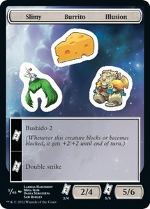 Slimy Burrito Illusion - Unfinity (UNF) #9 - Token Magic: The Gathering Trading Card