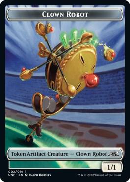 Clown Robot Token (002) - Unfinity Magic: The Gathering trading card