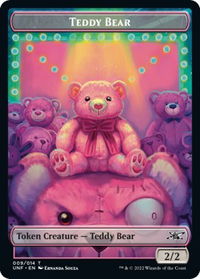Teddy Bear Token - Unfinity (UNF) #9 - Token Magic: The Gathering Trading Card