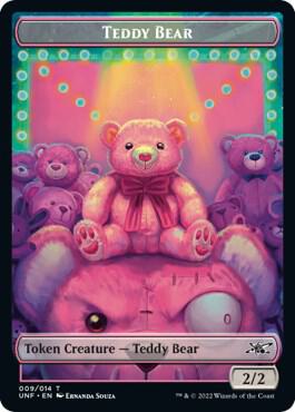Teddy Bear Token - Unfinity Magic: The Gathering trading card