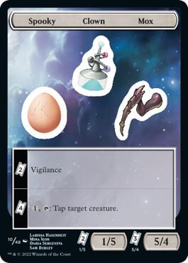 Spooky Clown Mox - Unfinity Magic: The Gathering trading card
