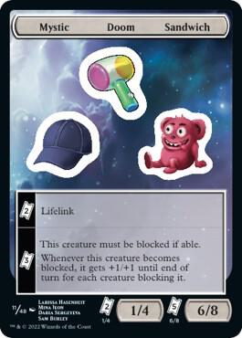 Mystic Doom Sandwich - Unfinity Magic: The Gathering trading card