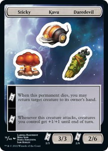 Sticky Kavu Daredevil - Unfinity (UNF) #16 - Token Magic: The Gathering Trading Card