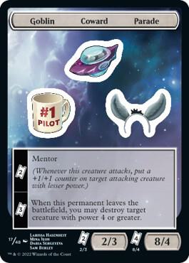 Goblin Coward Parade - Unfinity Magic: The Gathering trading card
