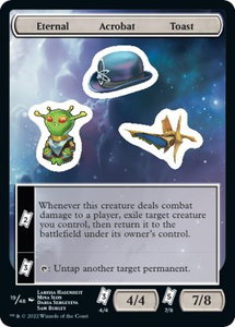 Eternal Acrobat Toast - Unfinity (UNF) #19 - Token Magic: The Gathering Trading Card