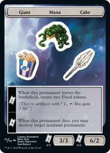 Giant Mana Cake - Unfinity (UNF) #25 - Token Magic: The Gathering Trading Card