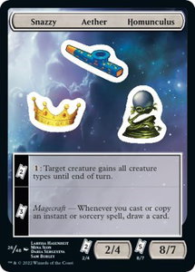 Snazzy Aether Homunculus - Unfinity (UNF) #26 - Token Magic: The Gathering Trading Card