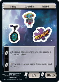 Sassy Gremlin Blood - Unfinity (UNF) #34 - Token Magic: The Gathering Trading Card