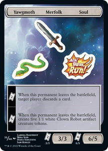Yawgmoth Merfolk Soul - Unfinity (UNF) #35 - Token Magic: The Gathering Trading Card