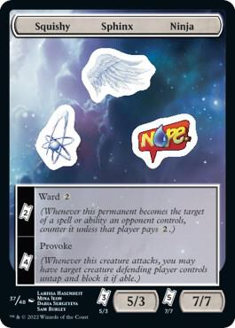 Squishy Sphinx Ninja trading card from Unfinity Squishy Sphinx Ninja - Unfinity Magic: The Gathering trading card