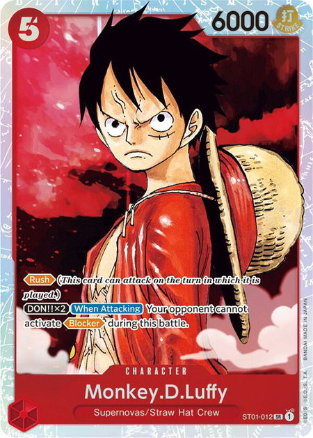 Monkey.D.Luffy (012) - Starter Deck 1: Straw Hat Crew One Piece trading card